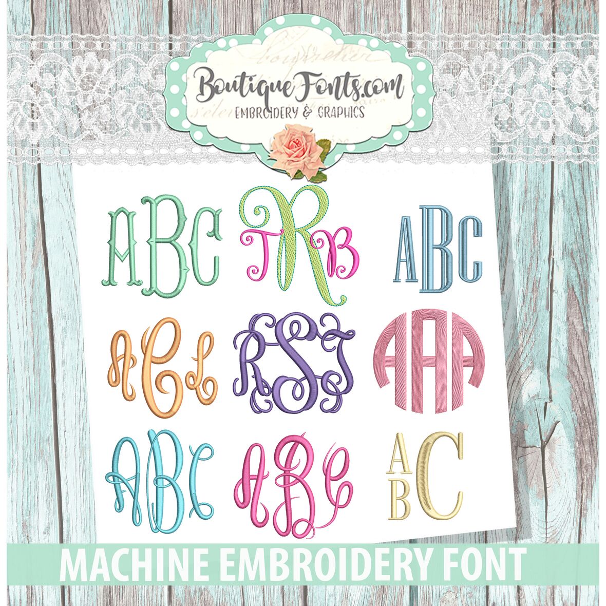 Fonts Font Sets 9 Monogram Font Set
